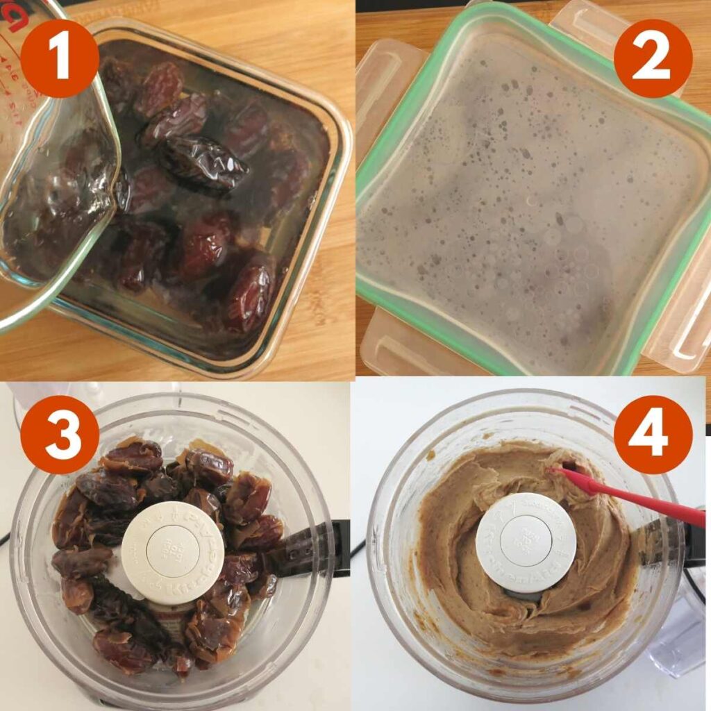 Numbered Graphic with pictures of steps to make the recipe.