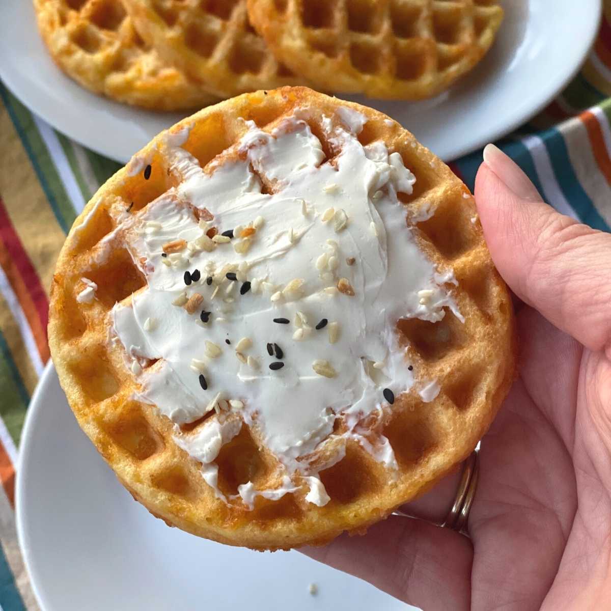 Savory Chaffles with Almond Flour