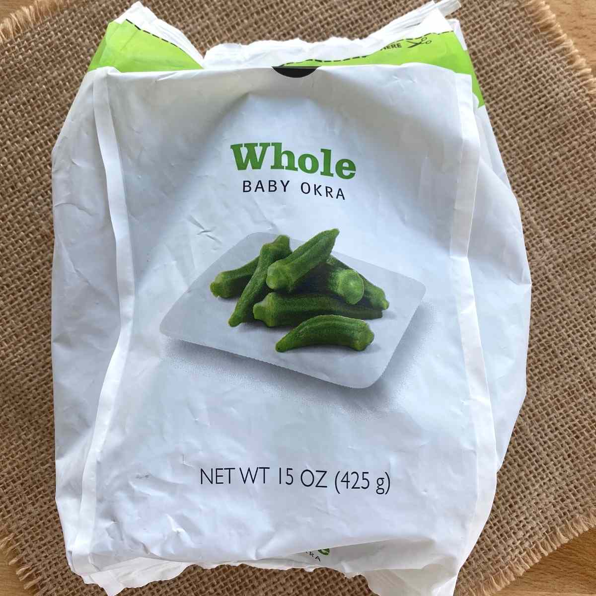 15 ounce package of whole baby okra.