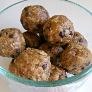 SunButter Energy Bites in a bowl.