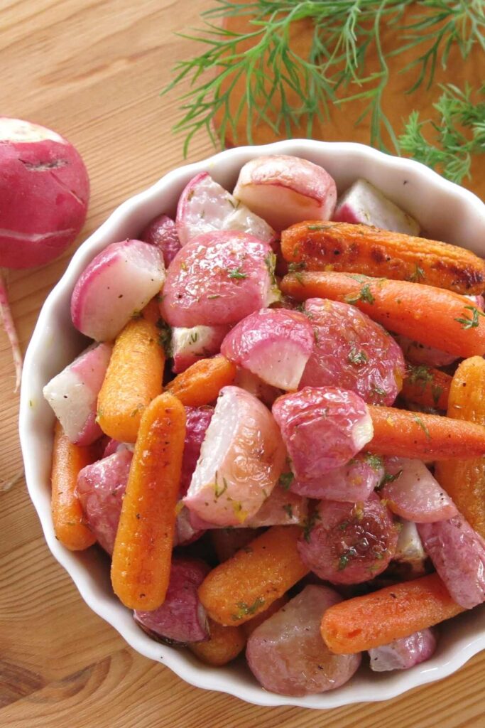 Roasted Radishes and Carrots (Oven or Air Fryer) The DinnerMom