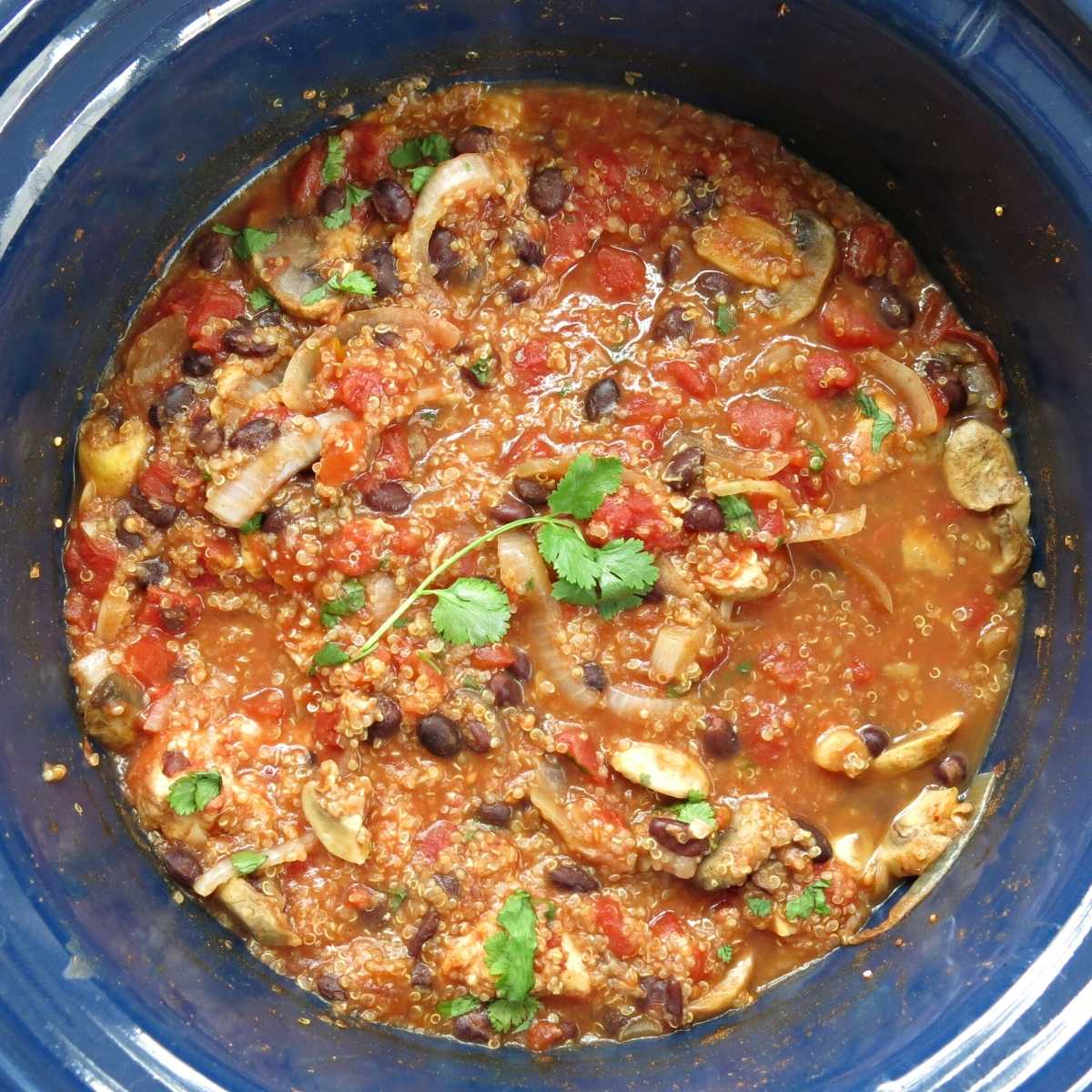 Chicken Soup with Quinoa in a Slow Cooker.