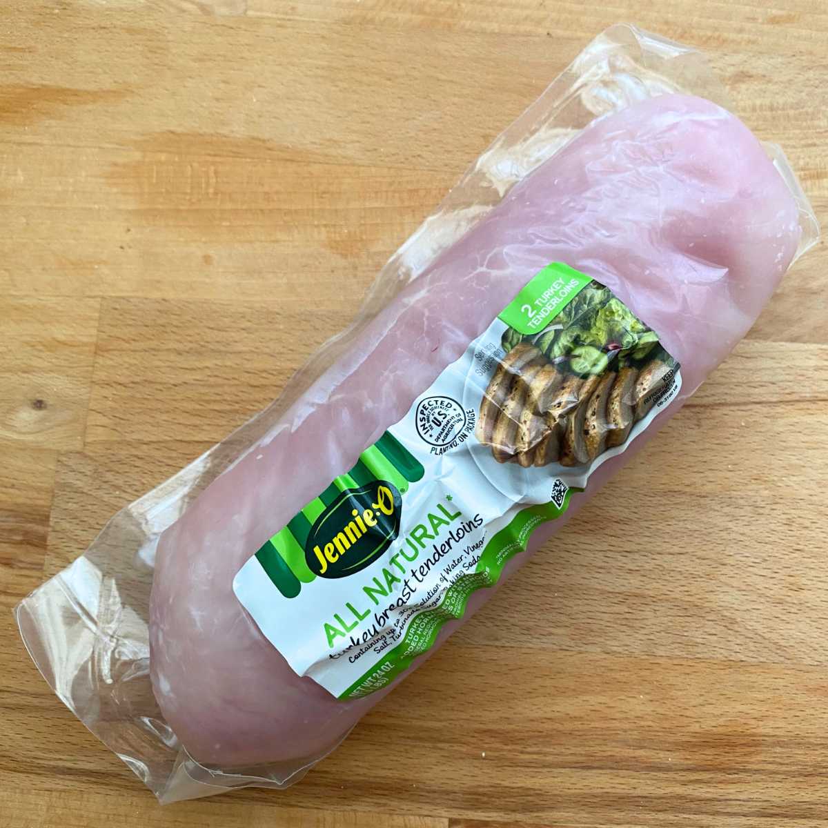 Package of JENNIE-O® All Natural Turkey Breast Tenderloin.